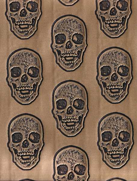 Kunstleder mit Muster und Prägung